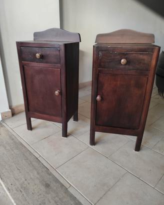 Comodini in legno vintage 