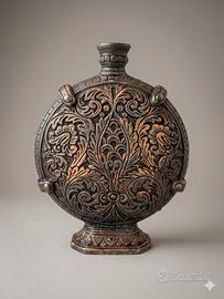 Borraccia in maiolica Deruta