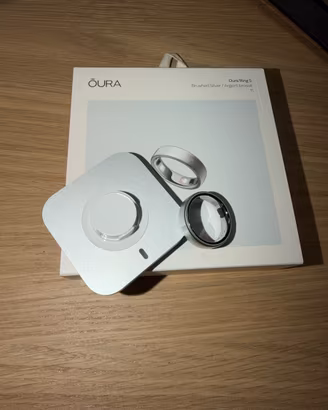 OURA Ring 5 - Brushed Silver (taglia 11)