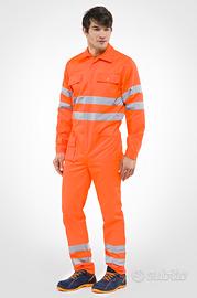 tuta da lavoro arancione alta visibilità tg.XXL