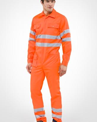 tuta da lavoro arancione alta visibilità tg.XXL