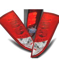 FANALI PER FORD FOCUS MK1 98-04 LED ROSSO CHIARO