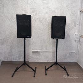 SET 2 CASSE AMPLICATE + supporti DAVOLI MOD 125