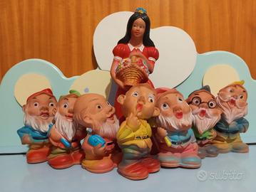 Set Vintage Biancaneve e i sette nani anni '60