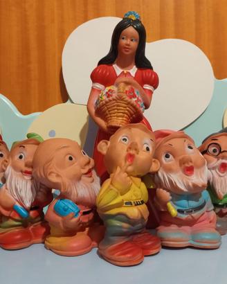 Set Vintage Biancaneve e i sette nani anni '60