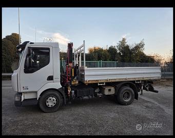 RENAULT MIDLUM 220 Cassone Gru FASSI F55 89000 KM
