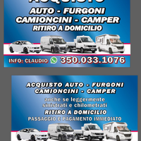 Camioncini furgoni auto camper