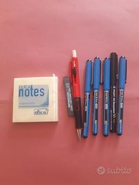 5 Pilot Roller V Ball 05 +1 Pilot clicker + Postit