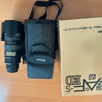 Nikkor af-s 70/200 f 2.8