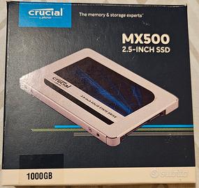 Crucial Mx500 1TB, SSD 2,5 Pollici