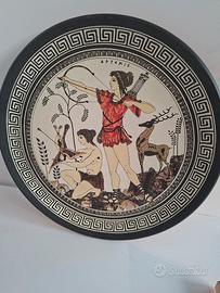 piatto Greco vintage  in terracotta Artemide  