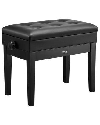 Panca Pianoforte Cuscino Imbottito Regolabile