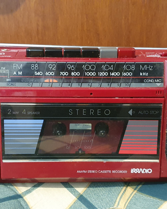 Radio cassetta rossa