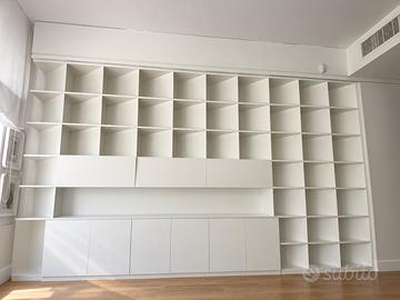 LIBRERIA SU MISURA IN LEGNO LACCATO – COME NUOVA