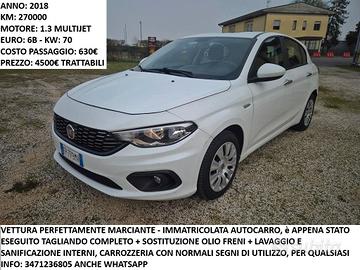 Fiat Tipo 1.3 95CV 2018 Autocarro N1 - 270000KM