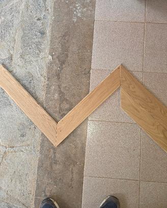 parquet a spina francese 45 ° mq 20 rovere 