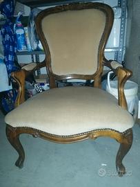 sedia stile luigi xvi vintage 