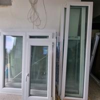 infissi pvc bianchi, doppio vetro, VEKA