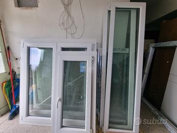infissi pvc bianchi, doppio vetro, VEKA