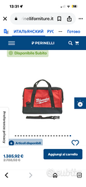 Borsa Milwaukee originale NUOVA