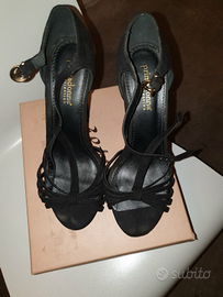 Scarpe Décolleté tacco e laccio caviglia