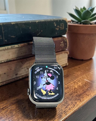 APPLE WATCH ACCIAIO  45MM CELLULAR MAGLIA MILANESE