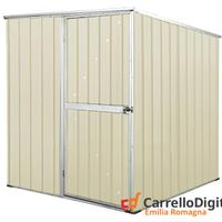 Box da giardino lamiera 175x185cm 2,92mq avorio