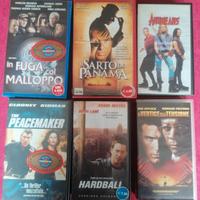 lotto di sei videocassette VHS 