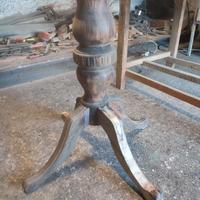 base per tavolo in noce 4 zampe 