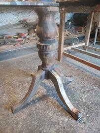 base per tavolo in noce 4 zampe 