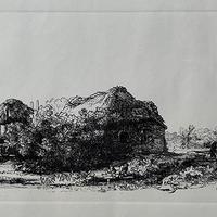 Riproduzione di acquaforte di Rembrandt