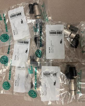 5 xlr femmina neutrik nc3fx da saldare nuovi