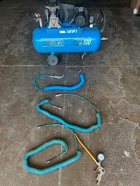 Compressore aria 100 litri 4 uscite