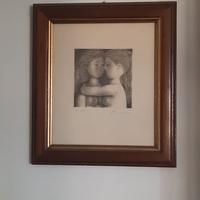 Litografia Antonio Bueno "Le Amiche"