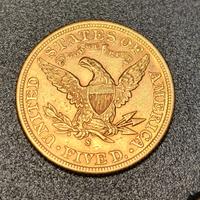 Moneta 5 Dollari Oro Liberty Head