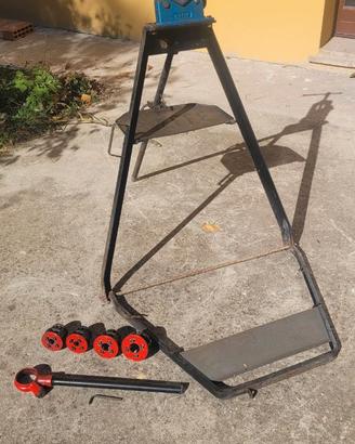 Cavalletto morsa da idraulico 