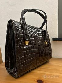 Borsa vero coccodrillo