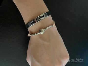Bracciale pepite e cordino cipria DoDo