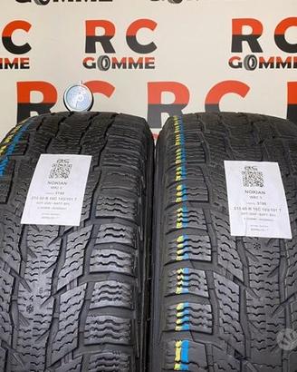 2 gomme usate 215 60 r 16c 103/101 t nokian