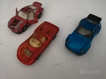 Tre modellini Porsche 