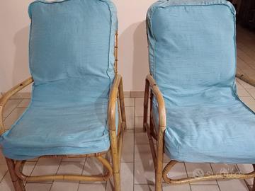 Fodere celesti per poltrone 