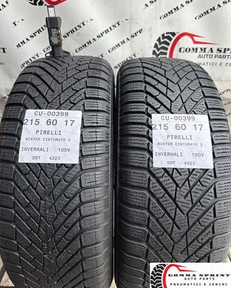 2 PNEUMATICI 215/60 R17 PIRELLI INVERNALI 75%