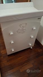 fasciatoio italbaby con cassettiera