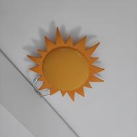 lampadario a forma di sole