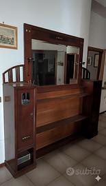 consolle libreria da ingresso stile Art Nouveau