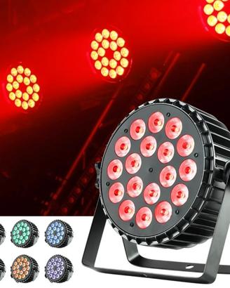 Par Led RGBWA-UV 6IN1 Doppio Powercon Alloy Cast 