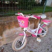 Bici Bambina 3 4 5 anni con rotelle