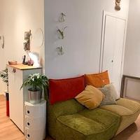 Divano colorato 2 posti divisibile in 2 poltrone