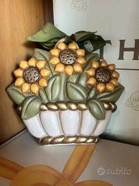 Thun formella country media con vaso di girasoli