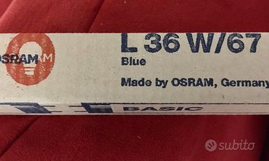 Tubo fluorescente 36w luce 67 luce BLU Osram